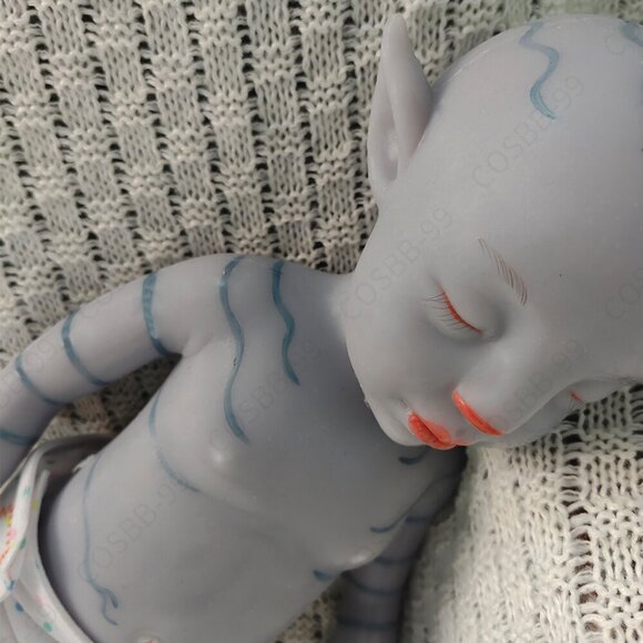 45cm Soft Silicone Handmade Arts Dolls 4.96lbs Full Silicone Reborn Baby BoyDoll - Picture 14 of 16
